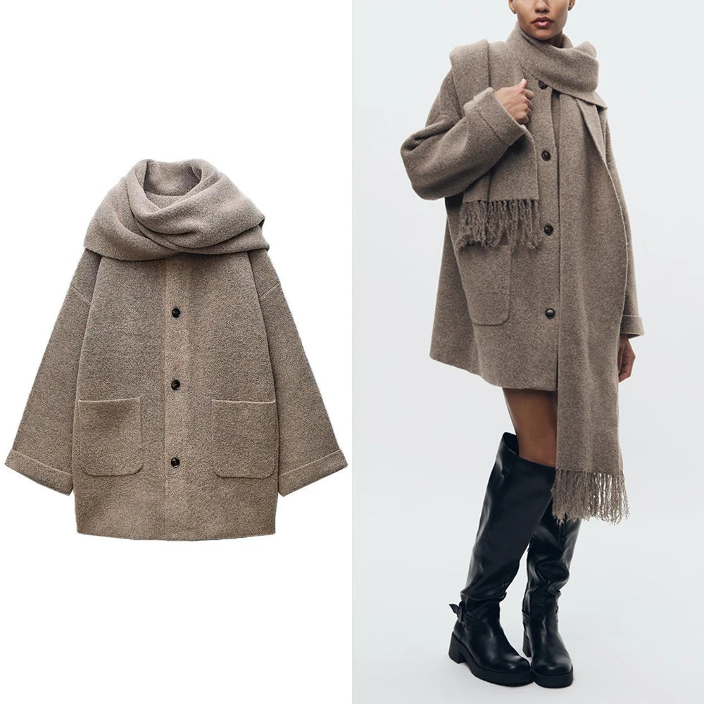 Double Scarf Coat